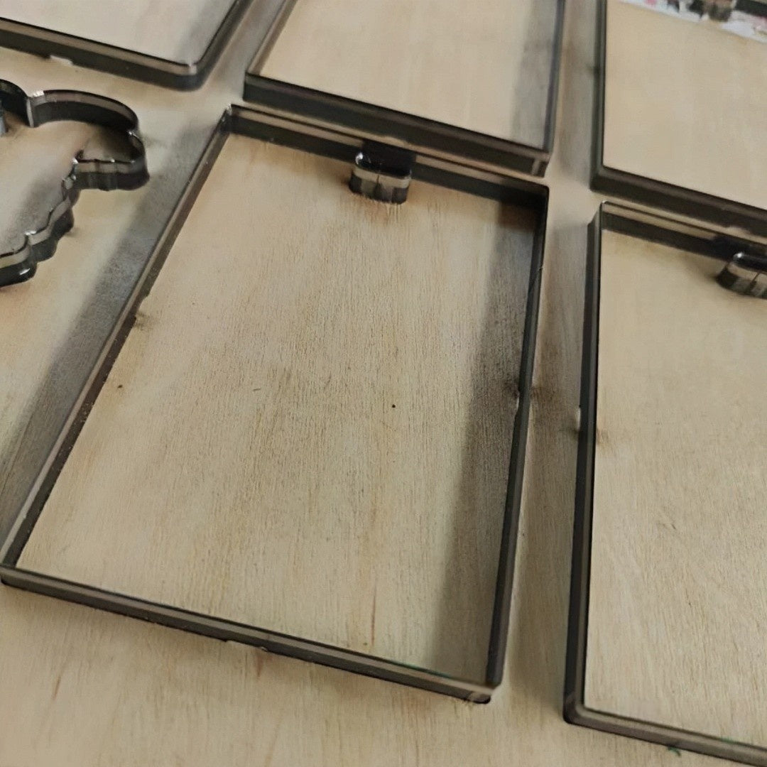 Matrice de Découpe Mariage Personnalisée - Étiquette - Boîte Cadeau Sur Mesure