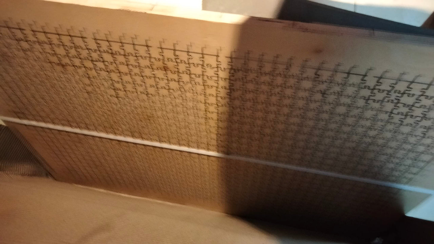 Troquel para Puzzle 58x42cm 500 Piezas - Matriz de Corte Acero para Fabricación Rompecabezas