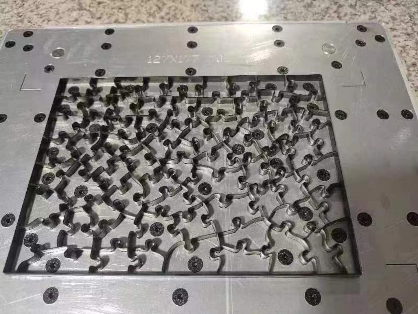 Puzzle Cutting Die 127x177mm -70 Pieces - Steel Rule Die for Children's Puzzles custom Puzzle Manufacturing