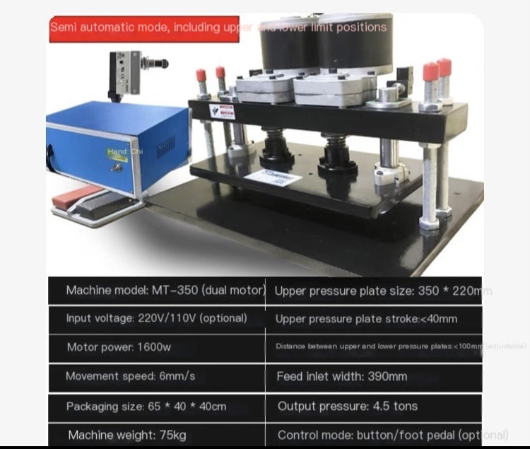 Custom die cutting machine and the mold (die) for the specific circle shapes you require.